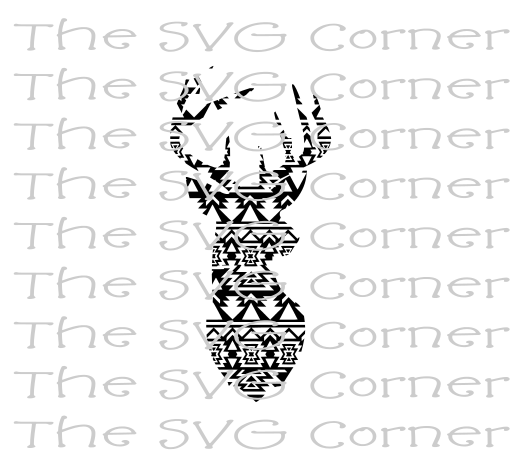 Aztec Deer SVG File
