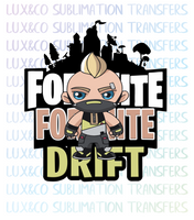 Fortnite Drift Sublimation Transfer