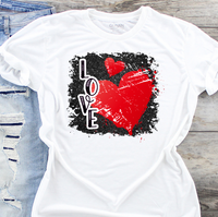 Love Heart Sublimation Transfer