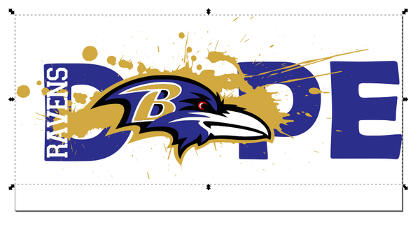 Baltimore Ravens Football DOPE SVG PNG Digital Design