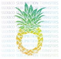 Pineapple Monogram Sublimation Transfer