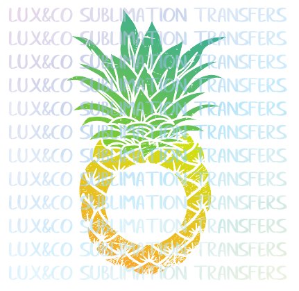 Pineapple Monogram Sublimation Transfer