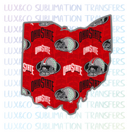 Ohio State Buckeyes Football State Sublimation Transfer