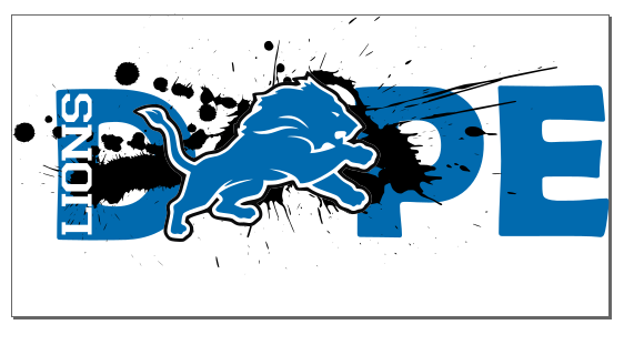 Detroit Lions Football DOPE SVG PNG Digital Design