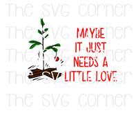 Charlie Brown Tree Winter Christmas Holiday SVG File