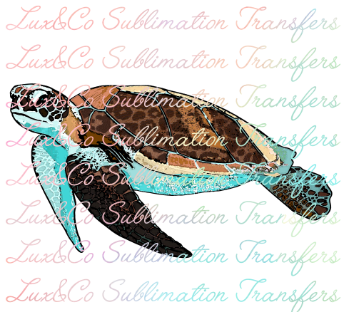 Summer Turtle Sublimation Transfer