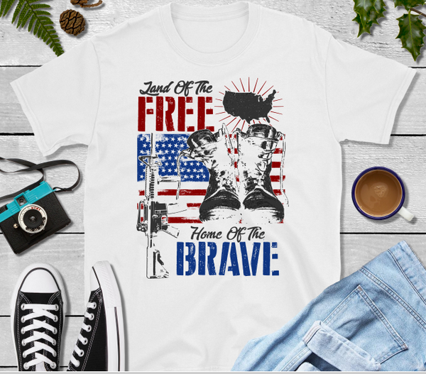 Land of the Free Home of the Brave Sublimation Transfer