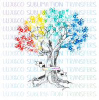 Autism Tree Grow Your Awareness Sublimation Transfer