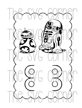 STAR WARS VALENTINE CRAYON CARD SVG FILE