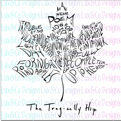 The Tragically Hip SVG File