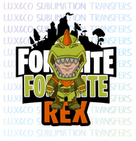 Fortnite Rex Sublimation Transfer