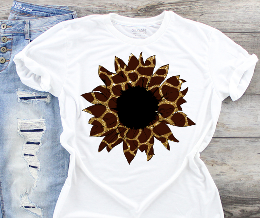 Sunflower Giraffe Sublimation Transfer