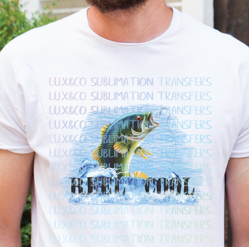 Reel Cool Fish Sublimation Transfer