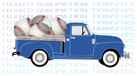 Baseball Vintage Truck Sublimation Transfer