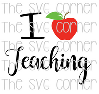 I Love Teaching SVG File