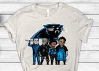 Carolina Panthers Halloween Horror Crew Football Sublimation Transfer