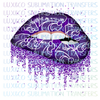 ***SALE***  Wildcats  Dripping Lips Sublimation Transfer