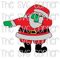 Dabbing Santa Christmas Winter Holiday SVG File