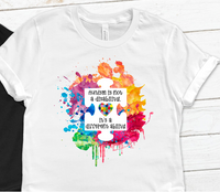 Autism watercolor splash Sublimation PNG Digital Design