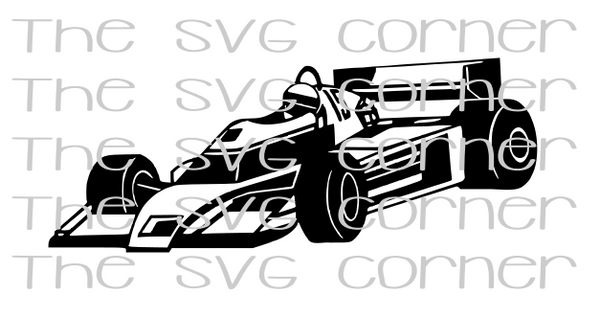 Indy Race Car SVG File