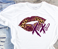 Cheetah Lips XOXO Sublimation Transfer