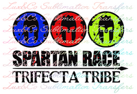 Spartan Race Trifecta Tribe Sublimation Transfer