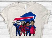 Buffalo Bills Halloween Horror Crew Football Sublimation Transfer