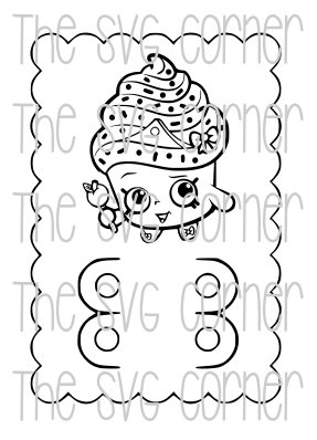 SHOPKINS VALENTINE CRAYON CARD SVG FILE