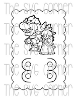 MARIO VALENTINE CRAYON CARD SVG FILE