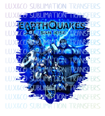 Earthquakes San Jose Marvel Sublimation Transfer