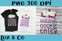 Unicorn Professional Cookie Eater Sublimation PNG Digital Design