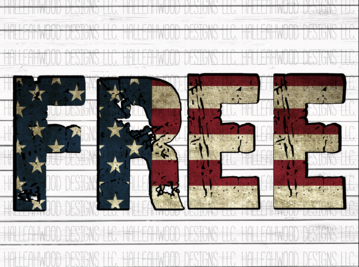 Free American Flag Sublimation Transfer