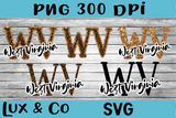 West Virginia WV Leopard State Bundle SVG INCLUDED Sublimation PNG Digital Design
