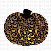 Cheetah Pumpkin Sublimation Transfer