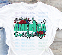 America Land that I Love Sublimation Transfer