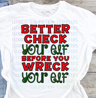 Better Check Your Elf Before You Wreck Your Elf Sublimation Transfer