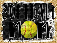 Softball Mom Sublimation Transfer Waterslide