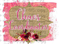 Chaos Coordinator Sublimation Transfer Waterslide