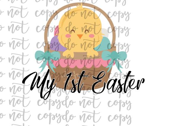 My 1st Easter Sublimation Transfer Waterslide