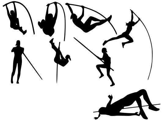 Pole Vault Female SVG File