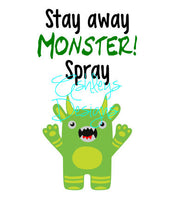 Stay Away Monster Spray SVG File