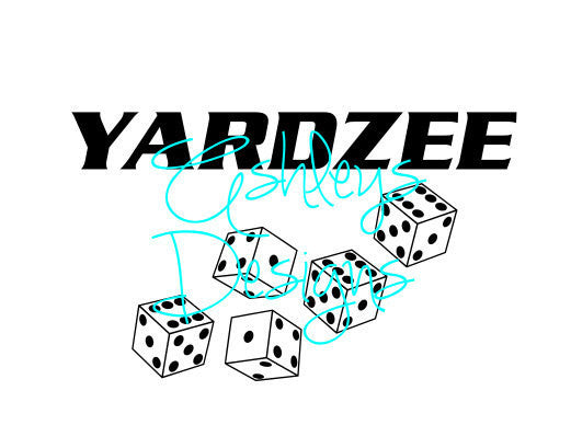 Yardzee Decal Design Scorecard Instructions Kit SVG PDF File