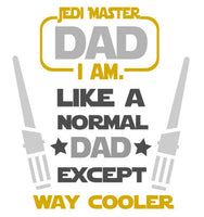 Jedi Mom Dad Star Wars SVG DXF File