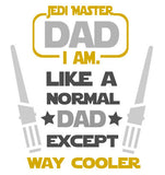 Jedi Mom Dad Star Wars SVG DXF File