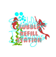 Bubble Refill Station Mermaid Ocean Scene SVG File