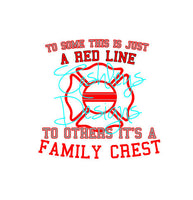 To Some this is just A Red Line to Others its A Family Crest SVG File