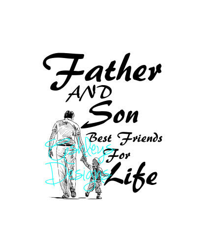 Father and Son Best Friends for Life SVG File