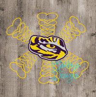 LSU Tiger Eye Heart SVG File