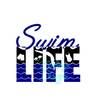 Swim Life SVG File