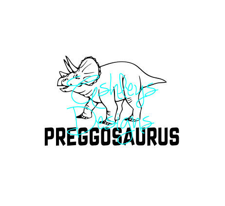 Triceratops Dinosaur Preggosaurus SVG File